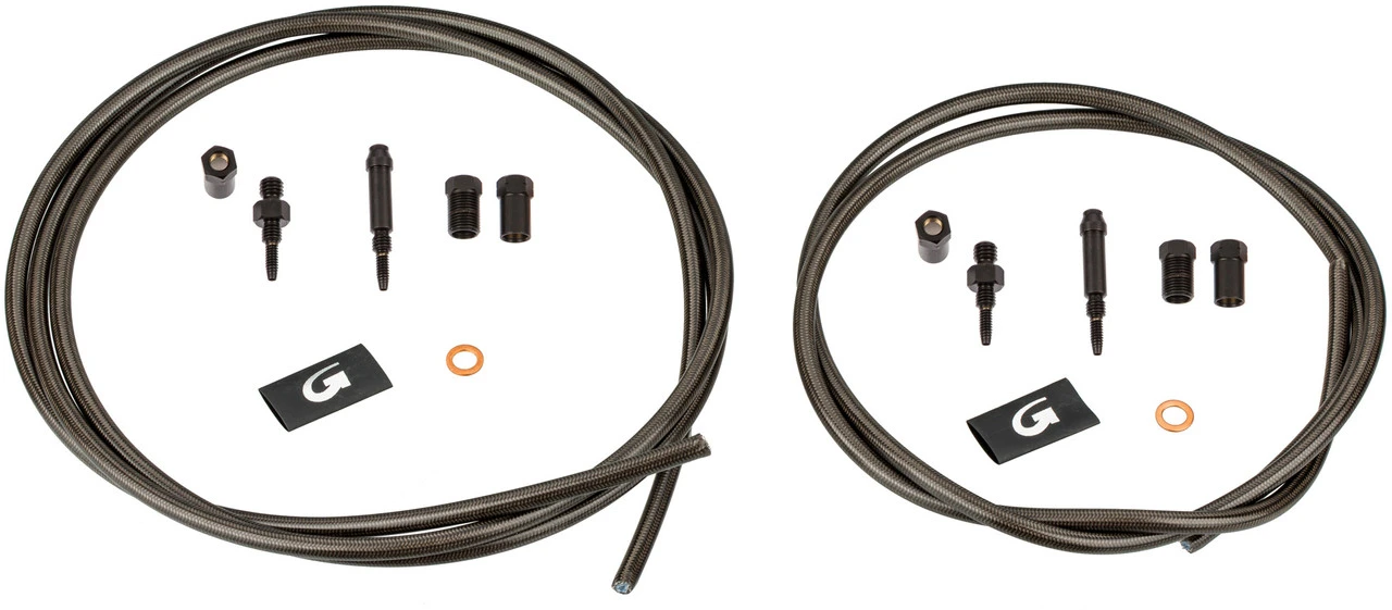 Stahlflexleitungskit VR + HR Für Magura Louise/Clara/Marta/Julie 1 Stahlflexleitungskit VR + HR Für Magura Louise/Clara/Marta/Julie