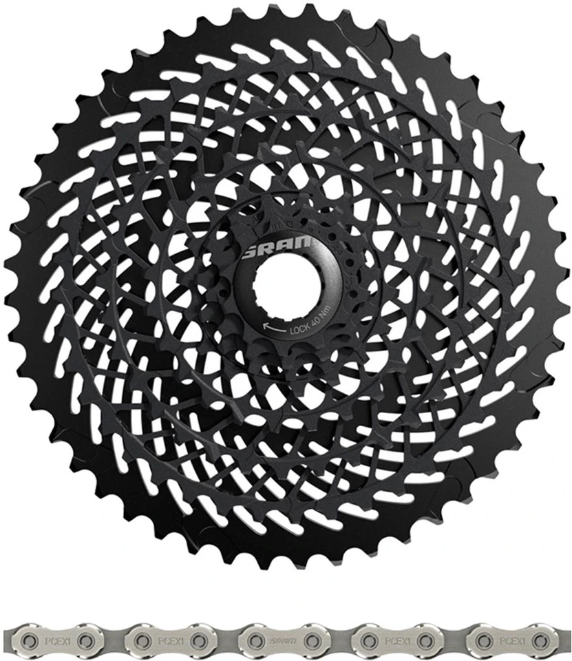 SRAM XG-899 E-Block Kassette + PC EX1 Kette 8-fach Verschleißset 1 SRAM XG-899 E-Block Kassette + PC EX1 Kette 8-fach Verschleißset