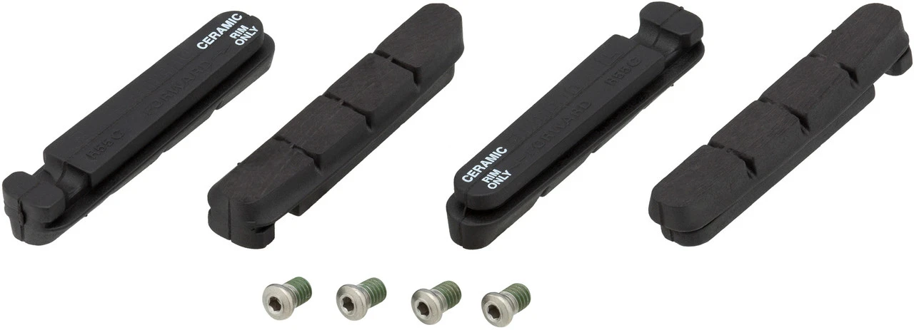 Shimano Bremsgummis R55C Dura-Ace, Ultegra, 105 Für Keramikfelgen - 2 Paar 3 Shimano Bremsgummis R55C Dura-Ace, Ultegra, 105 Für Keramikfelgen - 2 Paar - Image 3