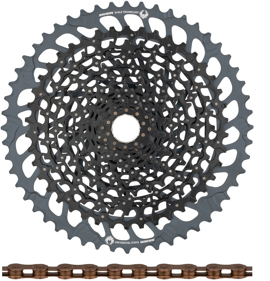 SRAM GX Eagle XG-1275 Kassette + Eagle Kette 12-fach Verschleißset 1 SRAM GX Eagle XG-1275 Kassette + Eagle Kette 12-fach Verschleißset