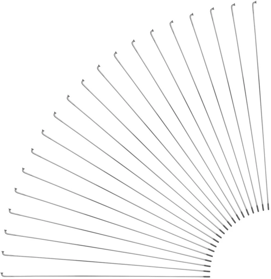 Sapim D-Light J-Bend Speichen + Nippel - 20 Stück 1 Sapim D-Light J-Bend Speichen + Nippel - 20 Stück