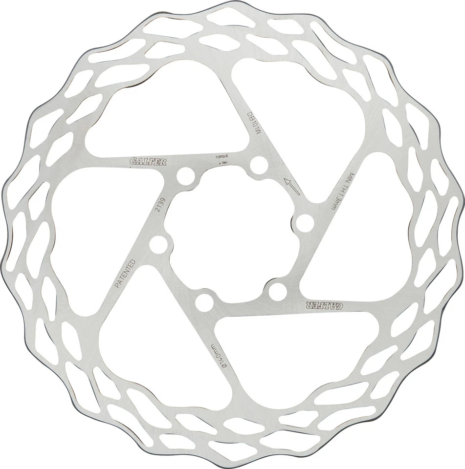 GALFER Fixed Disc Wave 1,8 Mm Road 6-Loch Bremsscheibe 1 GALFER Fixed Disc Wave 1,8 Mm Road 6-Loch Bremsscheibe
