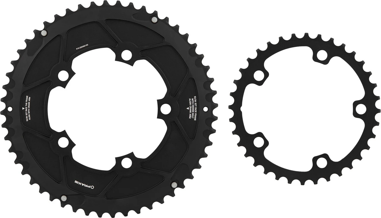 Praxis Works Aero / Solid Road Kettenblatt-Set, 5-Arm, 110 Mm Lochkreis Modell 2023 2 Praxis Works Aero / Solid Road Kettenblatt-Set, 5-Arm, 110 Mm Lochkreis Modell 2023 - Image 2